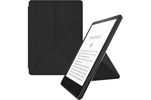 MyGadget Etui origami do Amazon Kindle 11. generacji (model 2022-16 cali), magnetyczne etui z klapką, ochraniacz w stylu książki ze stojakiem, czarny