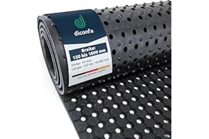 diconfa Tapis en Caoutchouc perforé sur Mesure - Largeur 150 à 1800mm - Longueur 0,15 à 10m - 0,75 m x 2,01 m 75 cm x 201 cm 10mm Fort - Tapis de Piscine Tapis alvéolaire Jardin antidérapant