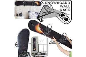 MEOLLO Soporte de Pared para Snowboard (100% Acero)