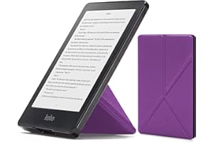 Forefront Cases Etui do Kobo Clara HD - Składane Kobo Clara HD 2018 Etui z Podstawką, Konstrukcja Origami - Purpurowy - Smukłe i Lekkie, Automatycznie Budzi/Spać, Ochronne Kobo Clara HD Etui, Okładka