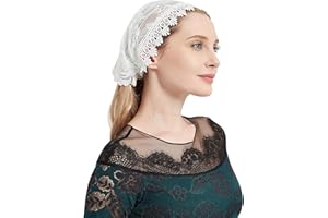 YHDDYG Lace Head Covering for Church Mantilla Veil Catholic Chapel Veil S98