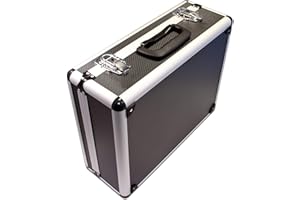 Peak Tech P 7300 - Mallette Robuste Universelle pour Instruments de Mesure, en Aluminium, Compartiment à Outils, Rembourrage en Mousse, Verrouillable, Anti-Poussière, M - 320 x 250 x 150 mm