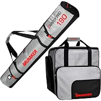 Set De Ski BRUBAKER CarverTec Pro - Housse Skis + Sac Chaussures Pour équipement Complet