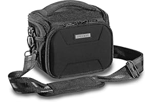 PEDEA Sacoche pour Appareil Photo SLR Guard Sacoche Messager pour Appareil Photo à bandoulière avec Protection Anti-Pluie, bandoulière et Compartiments pour Accessoires