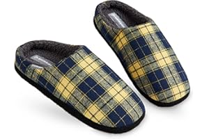 Dunlop Ciabatte Uomo, Comode Pantofole Invernali Calde Memory Foam, Taglia 41-46, Idea Regalo Compleanno, Ciabatta Da Casa Con Pelo, Originali Babbucce Uomo