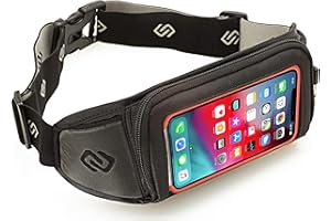Sporteer Unisexe Ceinture de Course - iPhone 17 Pro Max, 17 Plus, 16 Pro Max, 17/16/15 Pro, iPhone 16/15/14, Galaxy S25 Plus, S25 Ultra, Pixel, et d'autres Téléphones Mobiles et Coques de Protection