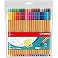 STABILO Fineliner point 88 - Pack of 40 - Assorted Colours