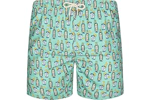 Blue coast yachting Costume da Bagno Uomo Stampato asciugato rapido