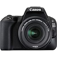Canon EOS 200D 24.2MP Digital SLR Camera with EF-S 18-55 mm is STM Lens and EF-S 55-250 mm is STM Lens/Camera Case