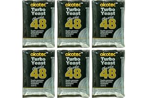Alcotec 6X Turbohefe 48h Classic, bis 21% Alkohol (6 Packungen)
