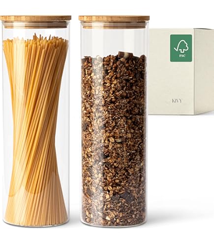 10x glazen voorraadpotten-bewaarpotten 1800 ml honingraat 12 5 x 16 5 cm - voorraadpot - online kopen? | Korting tot 12