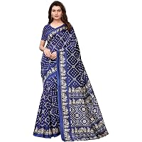 J B Fashion Women's Bhagalpuri Multi Color Saree With Blouse Piece …