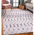 DAPHNE HOME DECOR Machine Washable Area Rugs For Kitchen, Bedroom, Dining Room and Living Room Non Slip Area Rugs | Soft Short Pile | Kid Pet Friendly Rug (Cream Multicolor, 60x90 CM)