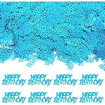 Hellblaues Geburtstagskonfetti, 60 G – Metallisch Glänzend, Für Partys, Jubiläen & Feiern