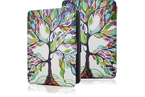 WALNEW Slim Case for Kindle Paperwhite - Auto Wake/Sleep Cover Fits All Kindle Paperwhite Generations Prior to 2018 (Not Fit All-new Kindle Paperwhite 10th Gen 2018), Lucky Tree