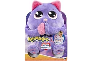 Animagic: Heart Warmers - Cat (Large) | Colour Changing Cuddly Companion with Reusable Heat Pack for Extra Comfort | For Kids Aged 4+