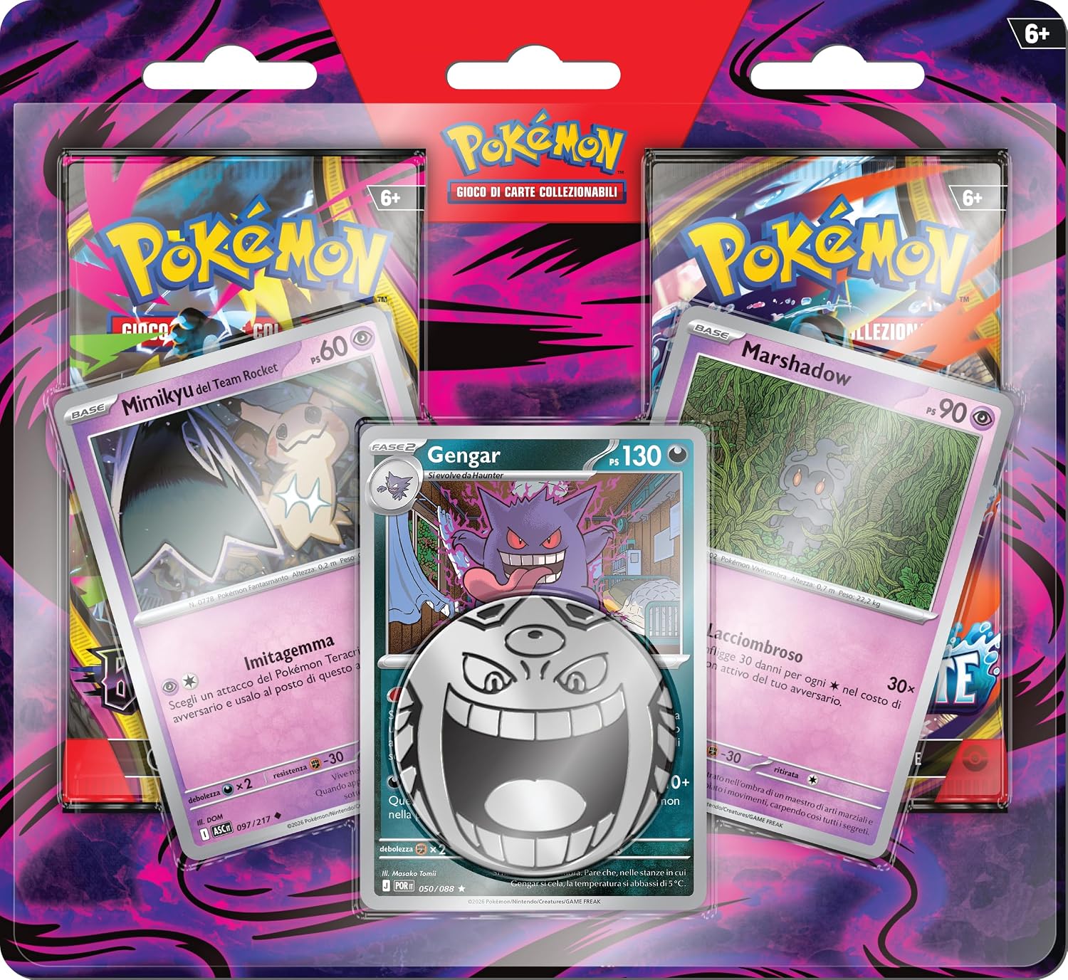 Pokémon: confezione speciale da due buste di espansione del GCC Pokémon (2 buste di espansione, 3 carte olografiche e 1 moneta), Edizione in Italiano