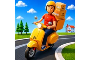 Deliver It 3D Delivery Rush: Pick Up & Drop Package Bike Ride Traffic Race Game