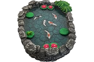 GlitZGlam Mini Bassin à carpes Koï –pour Votre Jardin Féérique – Un Accessoire Enchanté