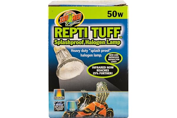 Zoo Med Turtle Tuff Lampe à Halogène pour Reptile/Amphibien 50 W