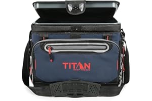 TITAN BY ARCTIC ZONE Arctic Zone Titan Deep Freeze Glacières rigides sans Fermeture éclair – Tailles : 9, 16, 30 et 48 canettes – Couleurs : Bleu Marine, Mousse, Bleu procédé, pin, Agrumes, Gris, Bleu Lagon