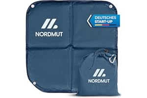 ‎NORDMUT NORDMUT® Leichtes Sitzkissen Outdoor faltbar - Komfortable Sitzunterlage Outdoor - Wasserdichtes Sitzkissen mit zuverlässigen Schutz vor Kälte & Schmutz für Camping, Wandern oder Stadion
