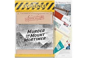 Cryptic Killers Unsolved Murder Mystery Game - Cold Case Files Investigation Detective Evidence & Crime File - Individuals, Date Nights & Party Games- Murder on Mount Mortimer