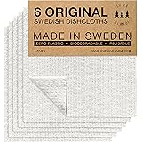 SUPERSCANDI Swedish Dish Cloths Environmentally Friendly Reusable Durable Biodegradable Cellulose Sponge Cloths for Kitchen D