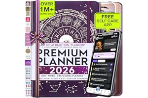 FREEDOM MASTERY Planificateur de la Loi de l’Attraction 2026 – Planificateur hebdomadaire et mensuel de janvier à décembre | Organisateur de vie pour les objectifs, la productivité et la pleine conscience