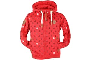 VIN TE Kinder Sweat Jacke Kapuze Fleece gefüttert Hoodie Übergangsjacke Uni Anker Pferde 92-164