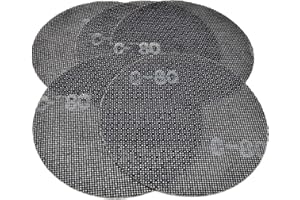 THR INDUSTRIEPRODUKTE Schleifgitter Ø 225mm Klett Korn 80 5 Stück für Langhalsschleifer Deckenschleifer K80