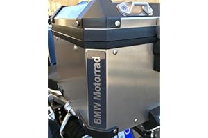 R1200GS REFLECTIVE N.2 pz. RIFRANGENTI REFLECTIVE MOTORRAD TOP CASE BAGS R1200 R1250 STICKERS ADESIVI NERO BLACK