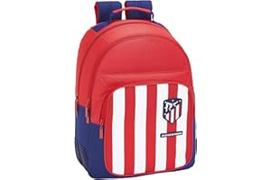 SAFTA Atlético de Madrid Mochila Doble con cantoneras Adaptable a Carro