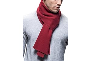 WANYING Echarpe Homme Femme Automne Hiver 6% Laine Super Chaud Classique - 180 * 30 cm Couleur Uni