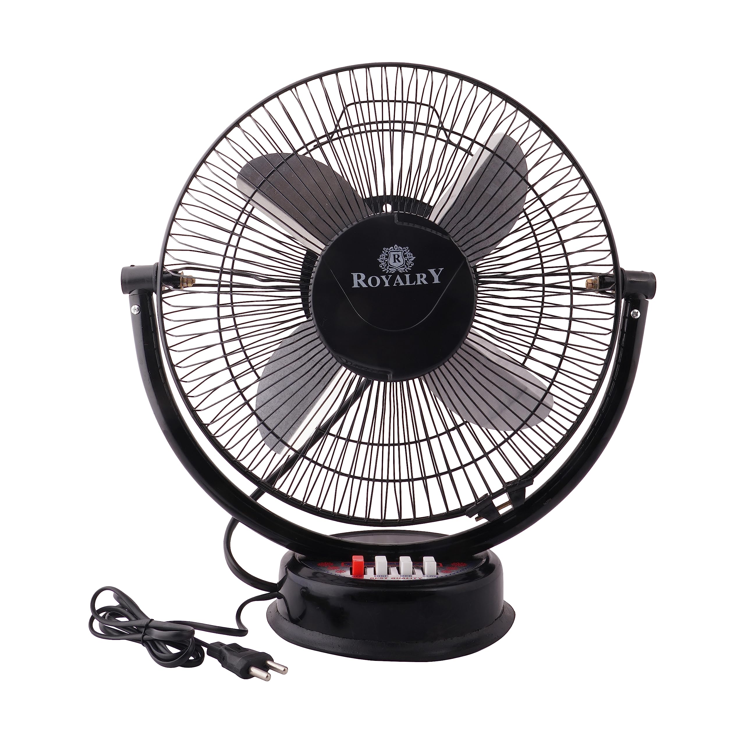 ROYALRY Table Fan Review: Powerful 12-inch All-Purpose Fan with Metal Body & 1-Year Warranty