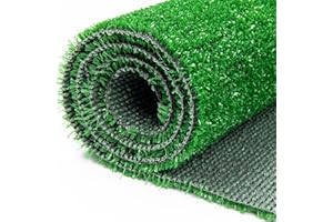 TAPISO Fresh Garden Kunstrasen Grün Höhe: 6 mm Rasenteppich Schnelltrocknend Outdoor Balkon Indoor Terrasse Garten Meterware 400 x 100 cm