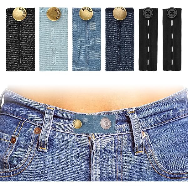 4 Stück Hosenbund Verlängerung - Elastische Bunddehner Für Schwangerschaft