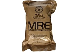 MRE (Meals Ready-to-Eat) Genuine US Military Surplus with Menu Selections, 09 Beef Stew by Western Frontier