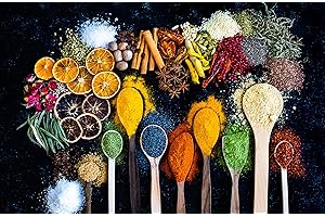 Queence Ceranfeldabdeckung Gewürze Induktionsherd-Abdeckung 80x52 cm | Herdabdeckplatte aus Acrylglas | Herdschutz | Spritzschutz | Abdeckplatte