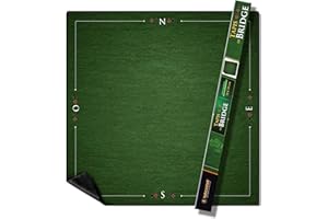 WOGAMAT Officiel - Tapis Bridge 78 X 78 Cm - Professionnel Et Luxe – Neoprene Epais Antiderapant sur Tout Type De Surface –Glisse des Cartes Parfaite - s'adapte sur Tables de Bridge