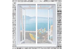 DOGUO Magneti Rete Anti Zanzare Zanzariera 70 x 120 cm Telaio Magnetico Per Finestra Si Chiude Da Sola Totalmente Magnetica Tende Zanzariera Porta Finestra, Bianco
