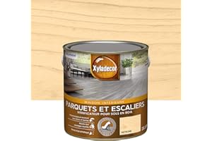 Xyladecor - Vitrificateur pour Sols Intérieurs en Bois Toutes Pièces - Parquets et Escaliers - Haute Résistance - Couleur : Satin Incolore - Quantité : 2,5L - 5324769