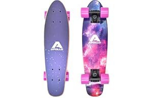 Apollo Fancy Board - Vintage Cruiser, Board Complet | Taille: 22.5'' (57,15 cm) | Skateboard: Petit et maniable| différentes Couleurs