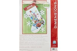 DIMENSIONS SANTA'S SIDECAR STOCKING counted cross stitch kit