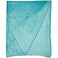 Intelligent Design ID50-842 Microlight Plush Throw 60x70 Aqua,60x70