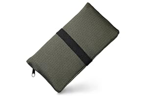 PG MASK GUGGIARI® Blague à Tabac en Tissu Doux avec Compartiments Pratiques pour: Filtres Tips, Papier à Rouler et Briquet – Pochette pour Sachet de Tabac à Rouler de 30/50 g (Army Green)
