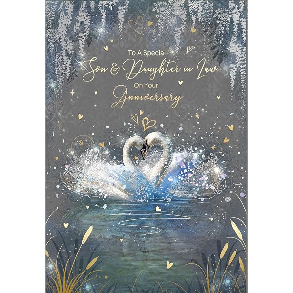 Handmade Personalized Wedding Anniversary Card – For Friends, Daughter, Son, Any Relation