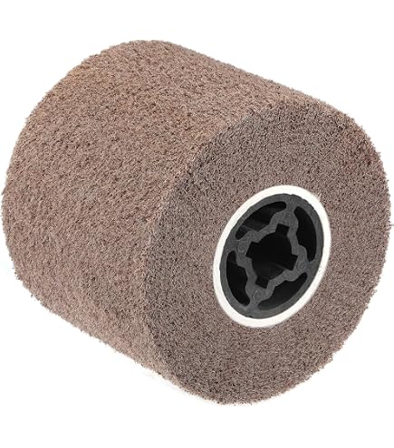 Roue De Polissage Non Tissée Grain 600 - 120x100mm Alésage 19mm - Nylon Vert Pour Métaux