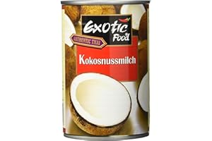 Exotic Food Kokosnussmilch, Fettgehalt: ca. 18%, 400ml, 2er Pack (2 x 400 ml Packung)
