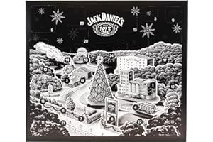 JACK DANIEL'S Jack Daniel’s Holiday Coutdown 2025 | Limited Edition Whiskey Gift Set with 18 Miniature Bottles & Exclusive Collectibles | Christmas Alcohol Advent Calendar & Premium Present for Men & Women